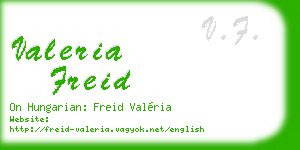 valeria freid business card